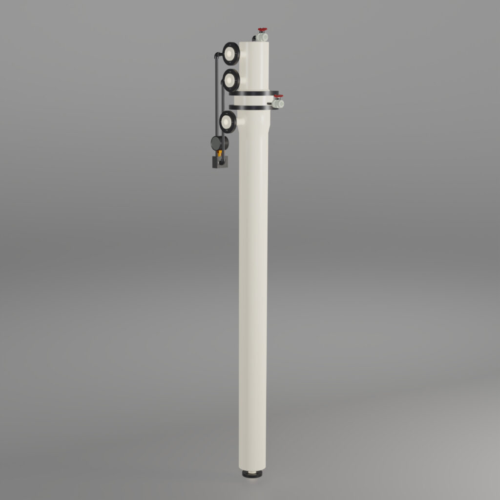 Bo trao doi nhiet bang nhua dang ong chum su dung ngung tu acid