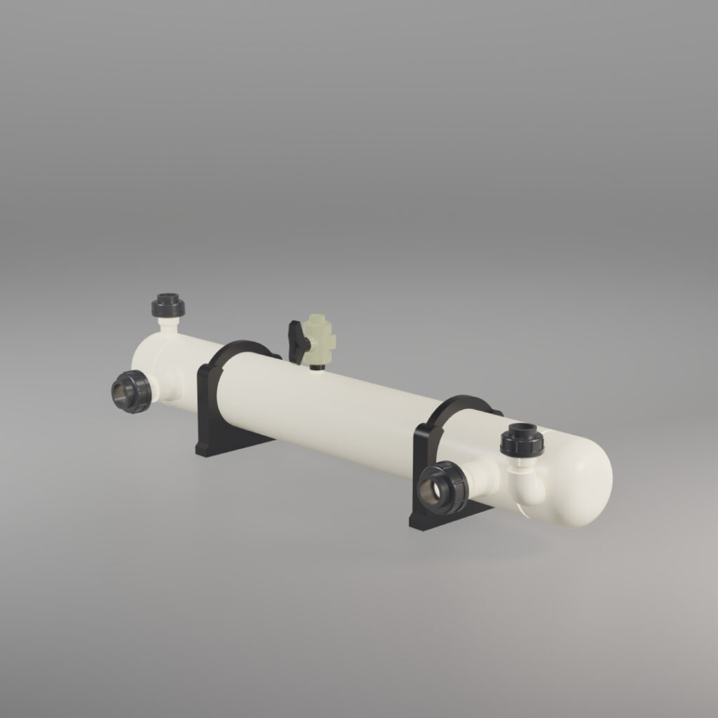 Bo trao doi nhiet bang nhua dang ong chum su dung ngung tu acid