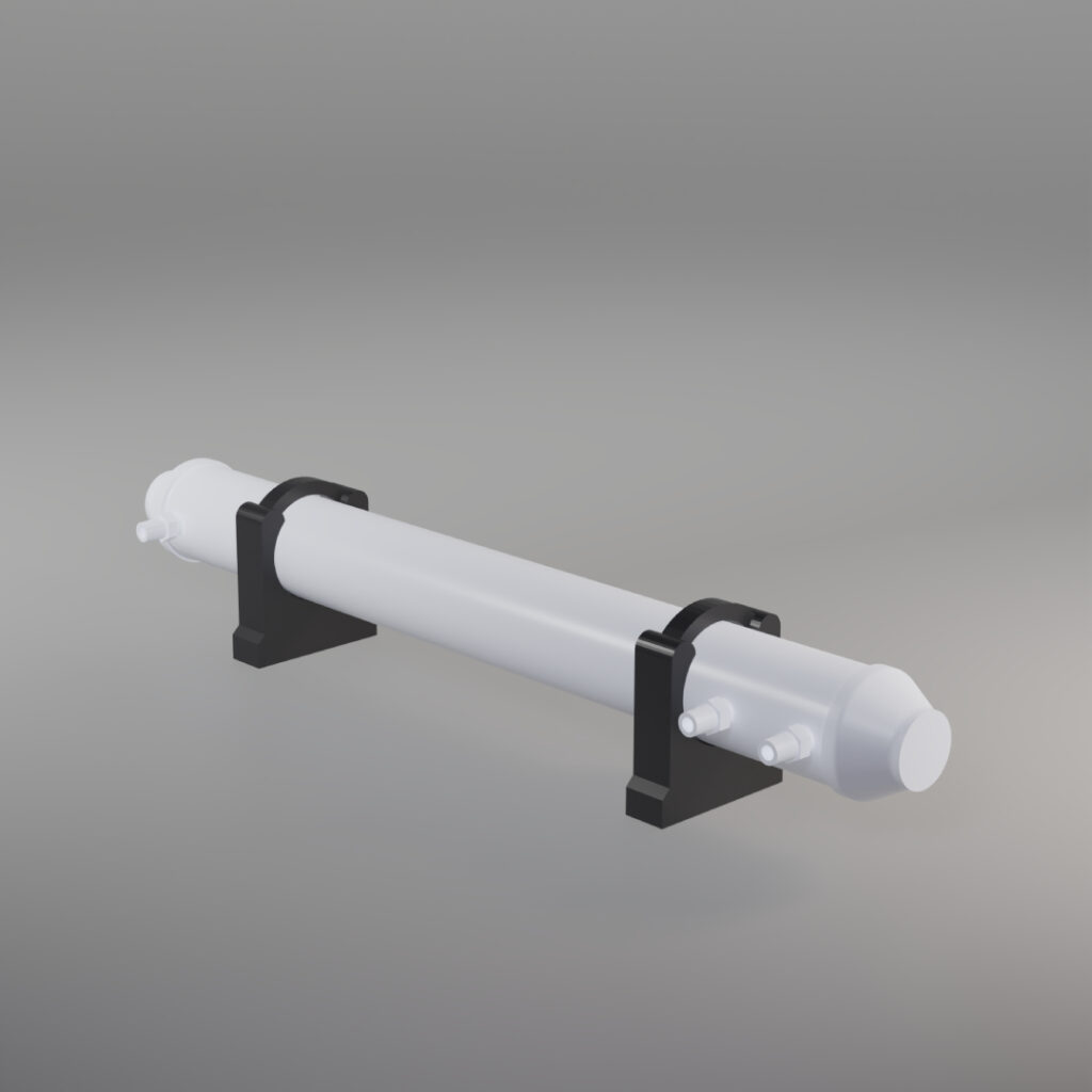 Bo trao doi nhiet bang nhua dang ong  dung cho phong thi nghiem