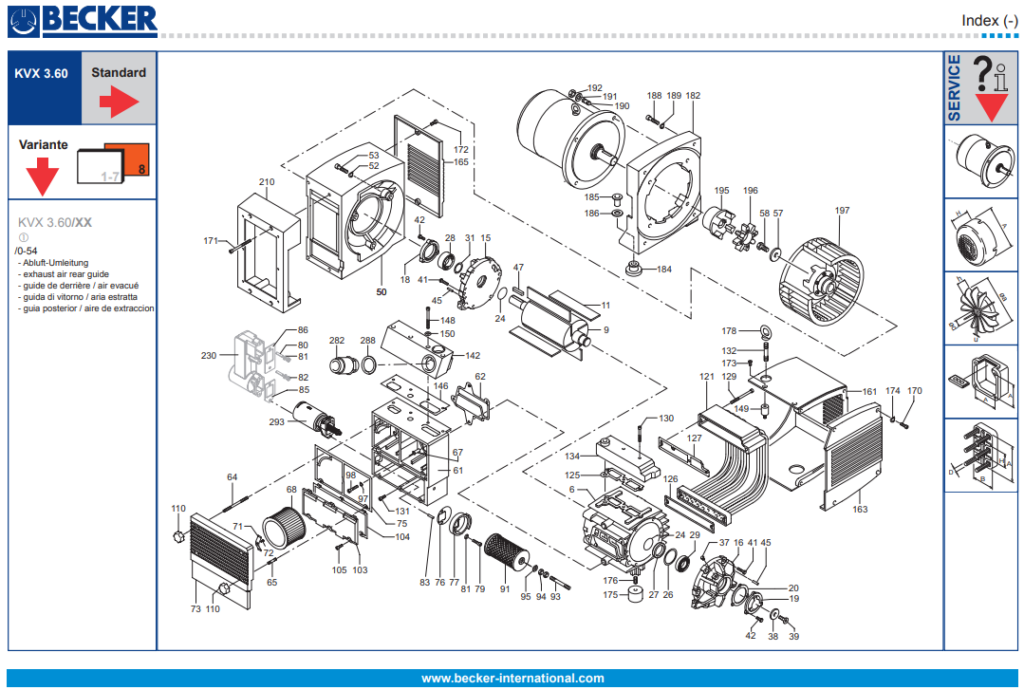 Bom chan khong vong kho kvx3.60