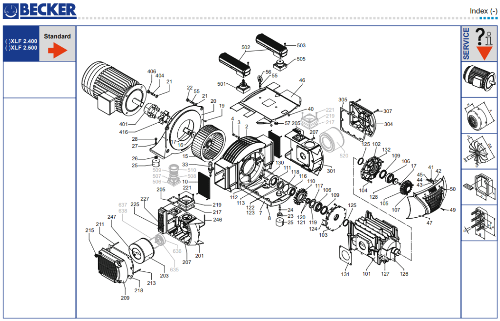 Bom chan khong vong kho vxlf2.400