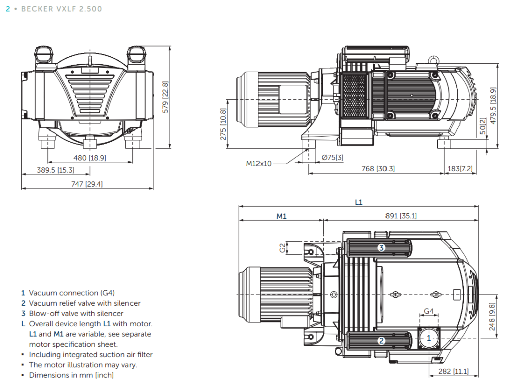 Bom chan khong vong kho vxlf2.500 