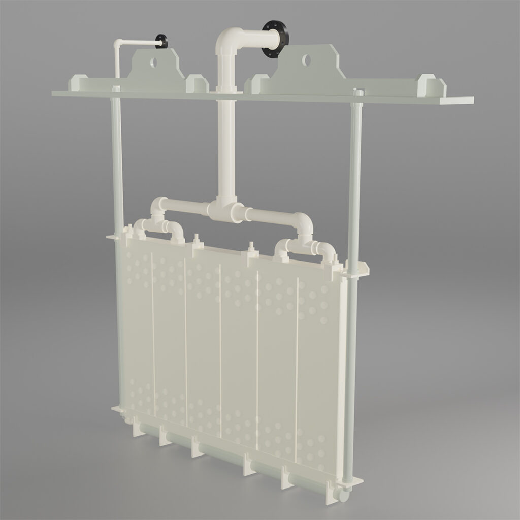 bộ trao đổi nhiệt bằng nhựa ngâm trong hoá chất dạng dùng hơi Steam